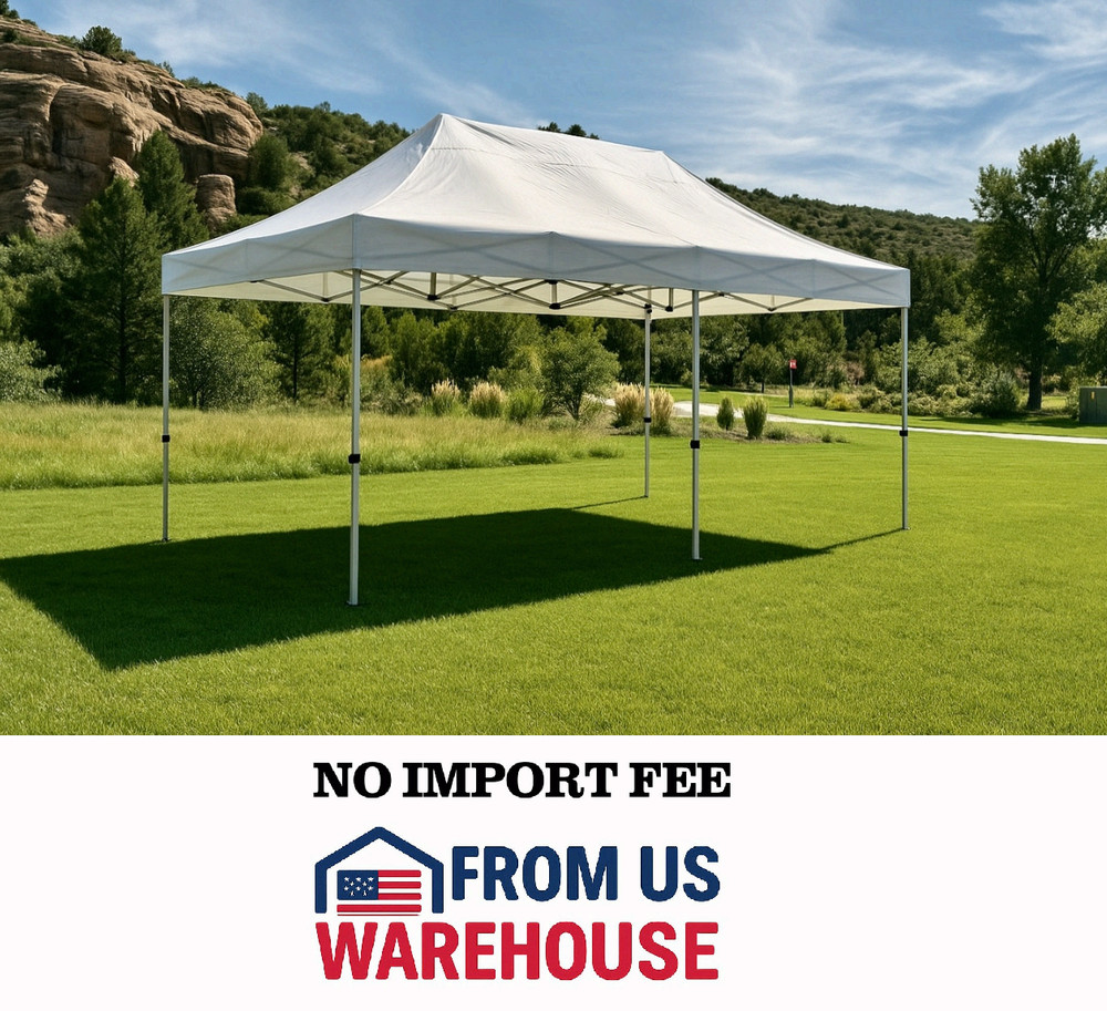 UNDERCOVER 10x20 White Polyester Replacement Canopy Top Cover Tent