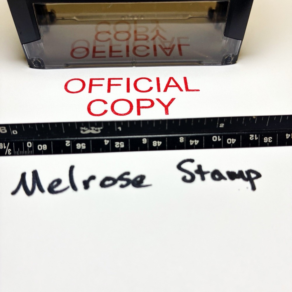 Official Copy Rubber Stamp Red Ink Self Inking Ideal 4913