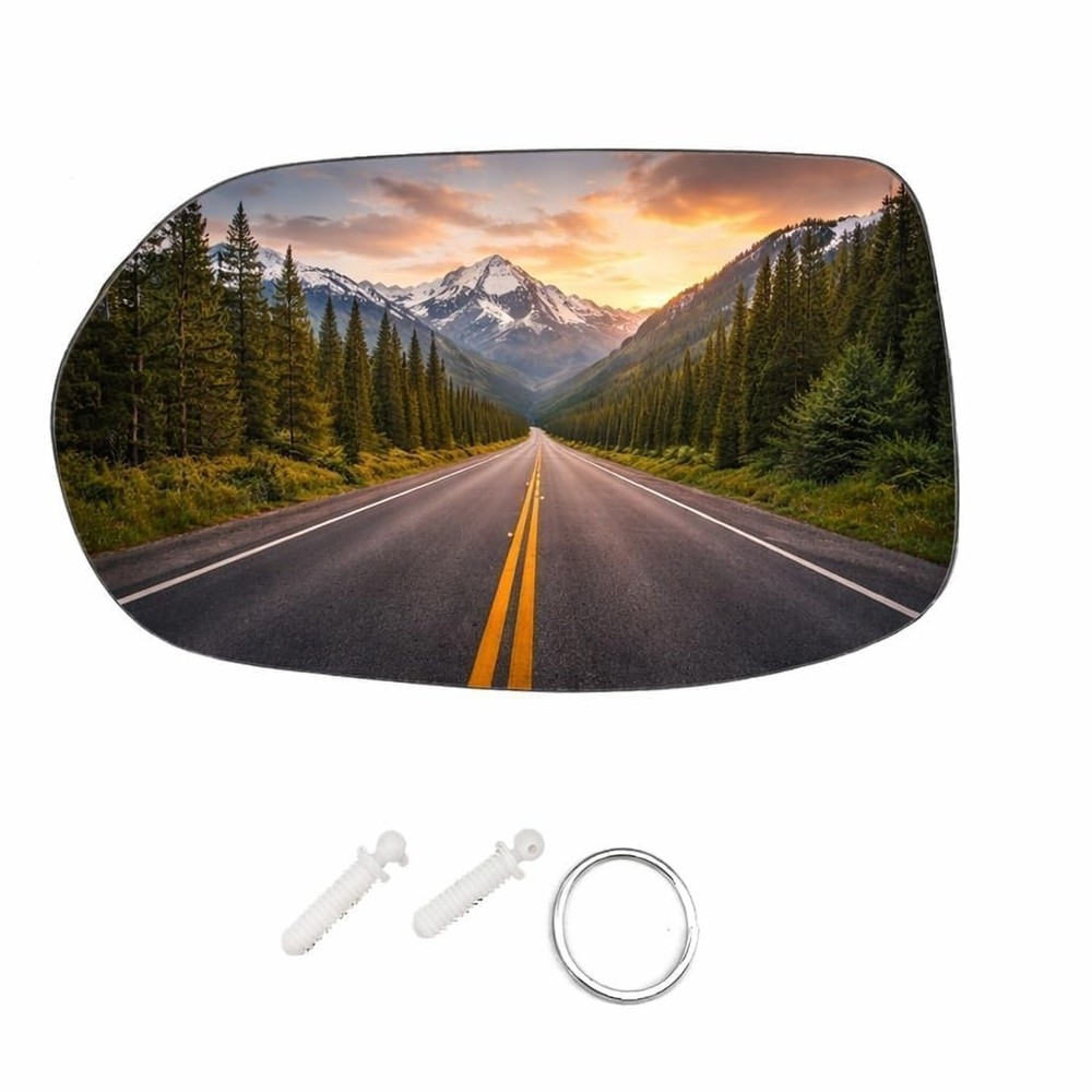 Heated Left Side Mirror Glass Replacement – Front Driver Side Auto Glass R