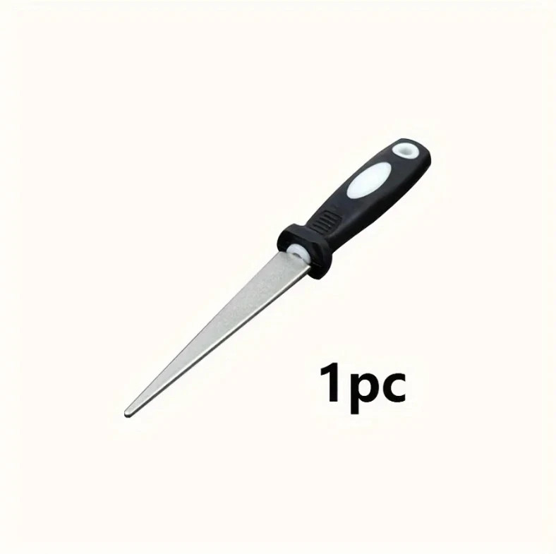 1pc Double-Sided Diamond Metal Sharpener File for Scissors Garden Tools