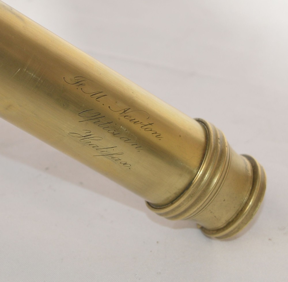 Three draw telescope – J. Newton, Halifax.