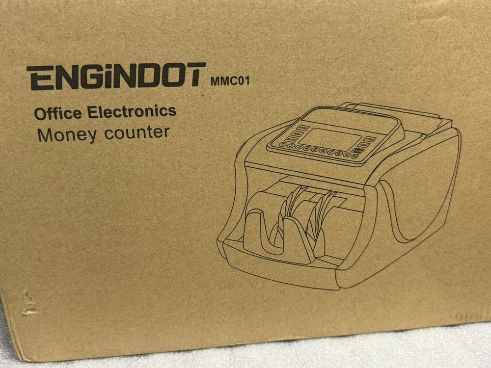 ENGiNDOT Money Counter Machine, Image Counterfeit Detection, Large LED Display