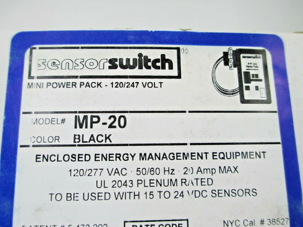 SENSOR SWITCH MP 20 MINI POWER PACK MANUFACTURING OFFICE NEW FACILITY
