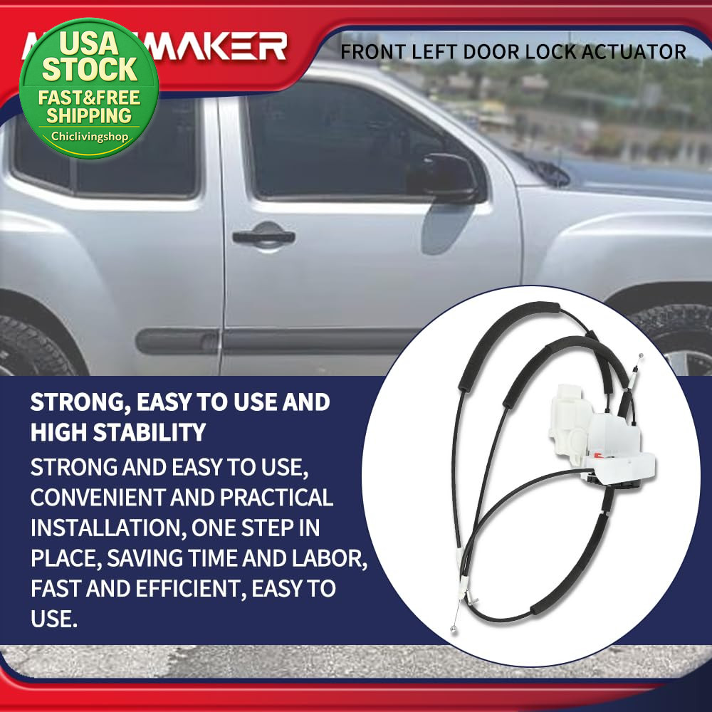 Front Left Door Lock Latch Actuator Compatible with Nissan Frontier Xterra