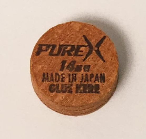 1 Pure X PXT Pool Cue Tip 14mm - Choose Soft or Medium - Professional Tip