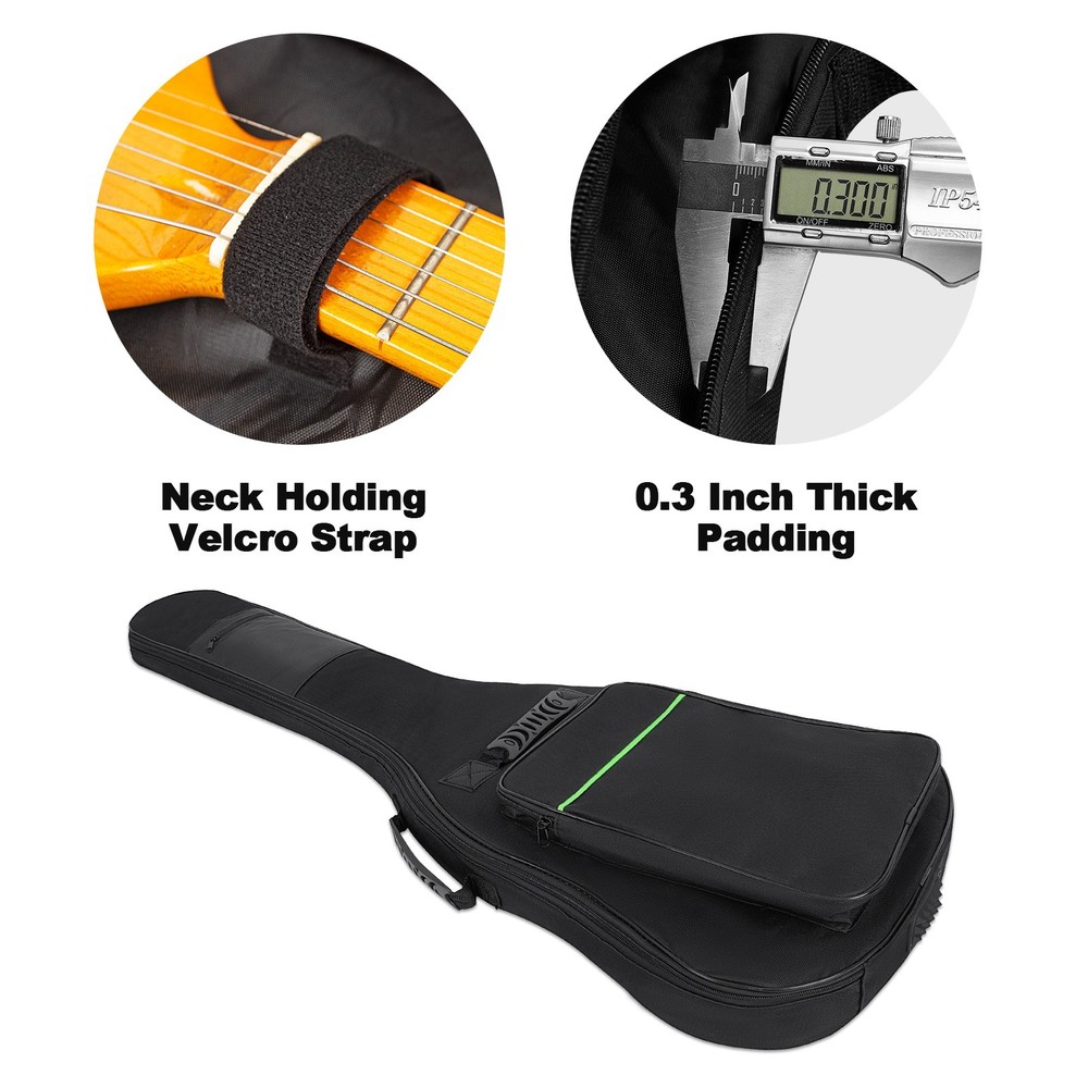Electric Guitar Bag Gig Bag Case 0.3in Thick Padding Backpack