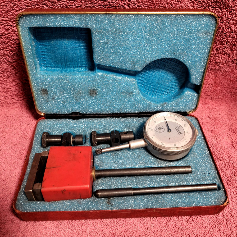 Vintage Central Tools Precision Dial Indicator Set