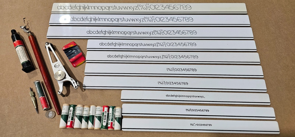 Keuffel & Esser Leroy Lettering Set.
