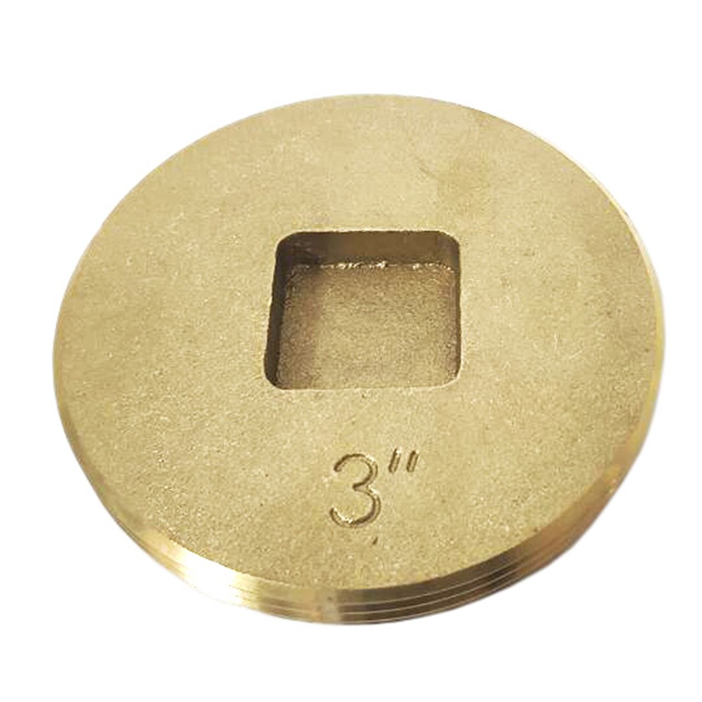 Braxton Harris CPSCC3 Cleanout Plug 3" Brass IPS