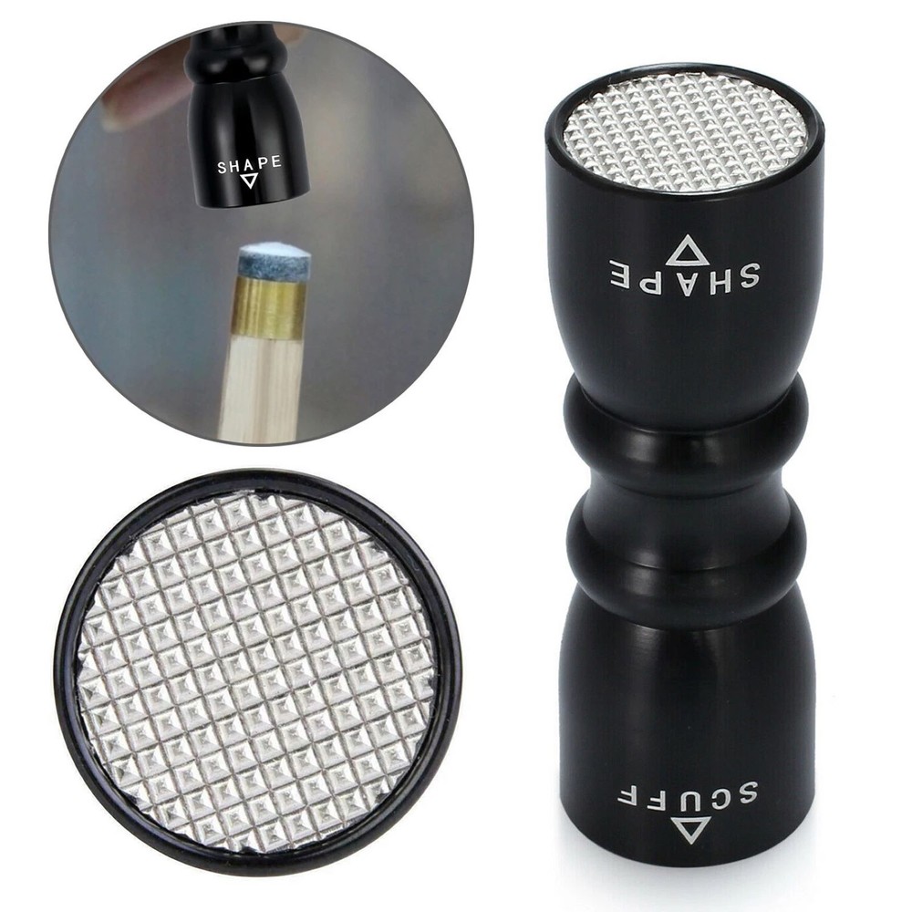 Black Billiard Pool Cue Tip Tool Scuffer Shaper Aerator Tip Pick Accessory