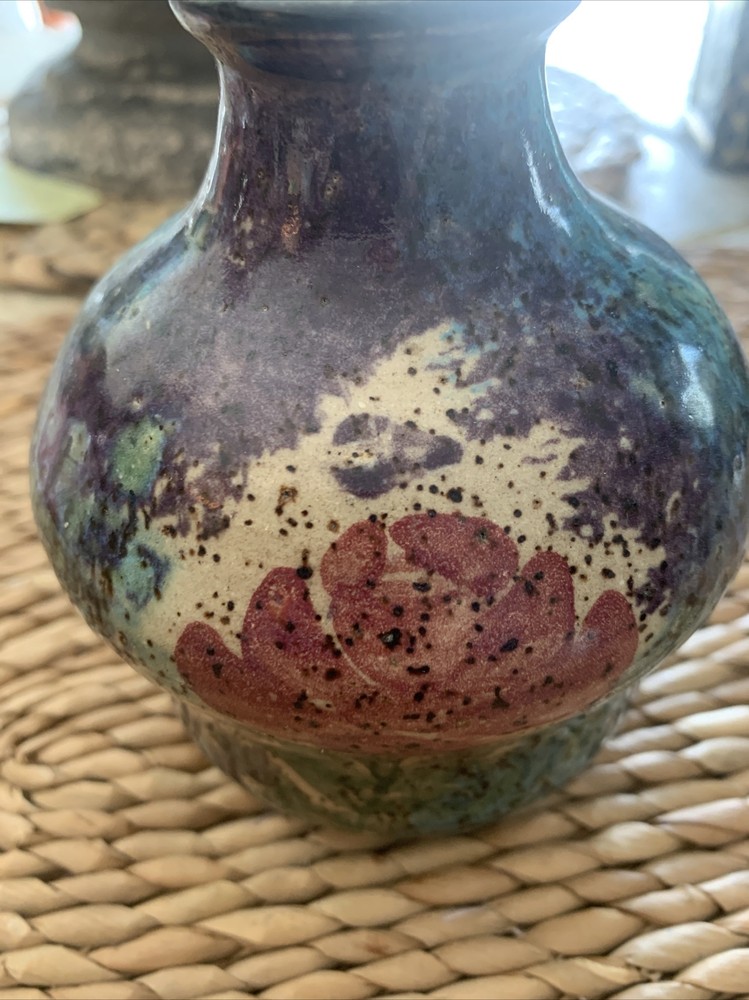 1997 Signed Pottery Vase Vintage