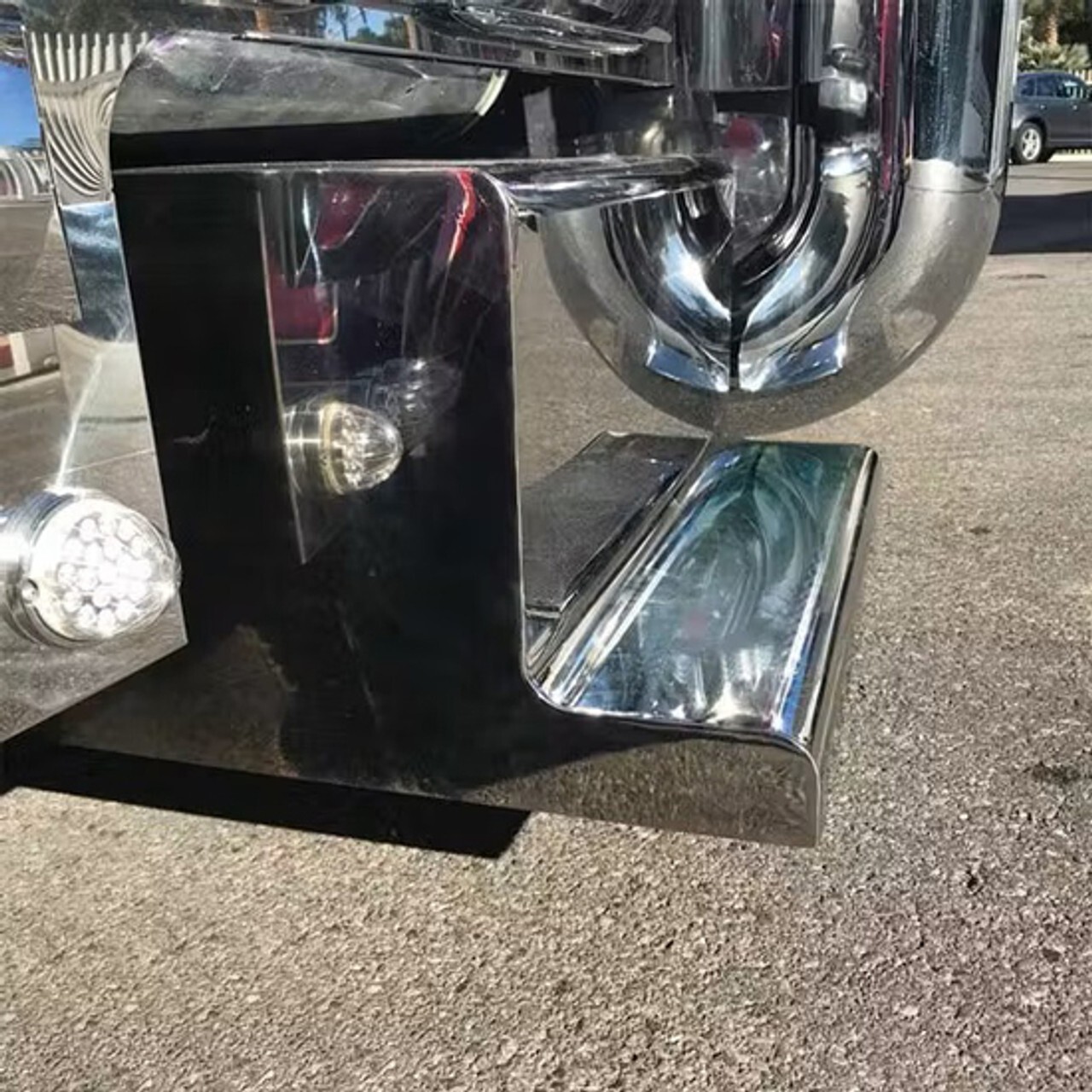 CSM Heavy Duty Stainless Steel Tool Box & Battery Box Step Covers For Peterbilt