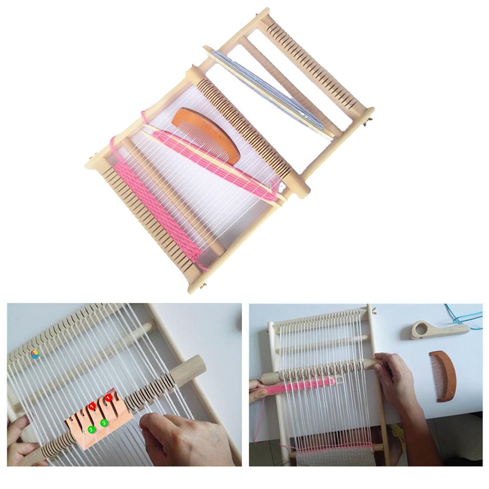 Wooden DIY Weaving Tabletop for Beginner Puzzle