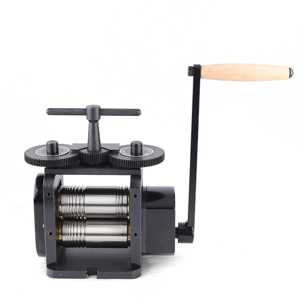 110mm Manual Rolling Mill Machine Wire Flat Pattern Sheet Metal Jewelry Tool US