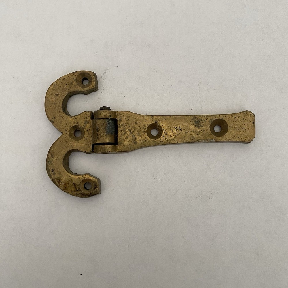 Vintage Brass Ice Box Cabinet Hinge