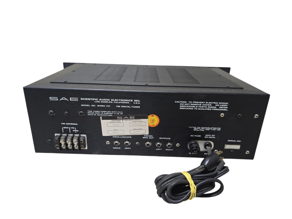 SAE Mark VIII FM Digital Tuner Tested