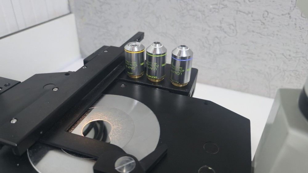 Olympus CKX41 Inverted Fluorescence Phase Contrast Microscope with 3 Objectives