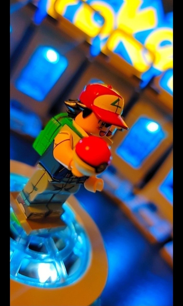 Ash Ketchum with Pikachu Custom Minifigure