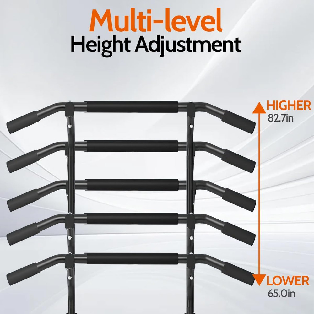 Power Tower Pull up Dip Station Adjustable Height Multifunctional Home Strength