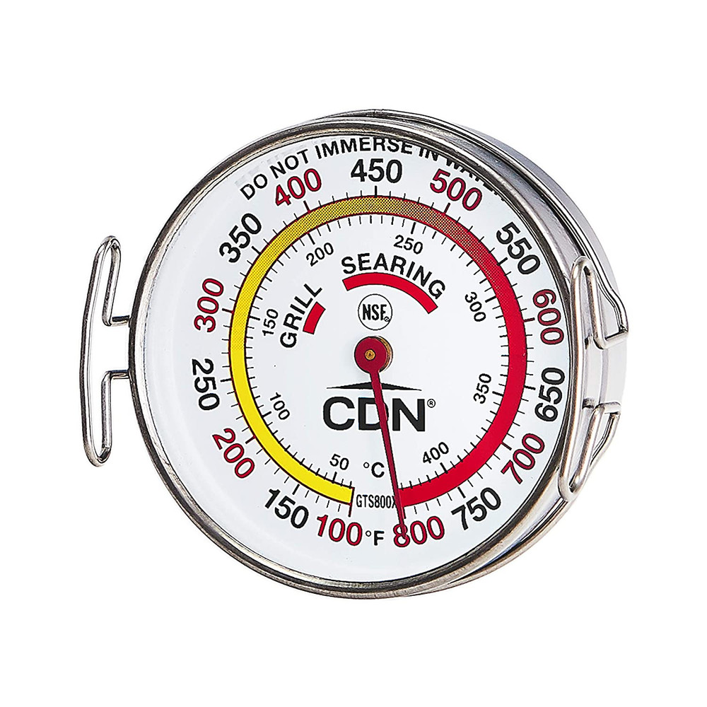 GTS800X Silver Grill Surface Thermometer for Perfect Cooking Every Time