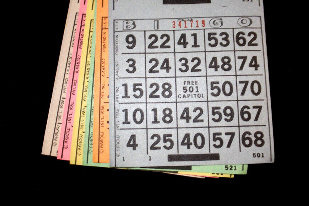 BINGO PAPER Cards sheets 3 on 6 Blue Solid - 25 pack