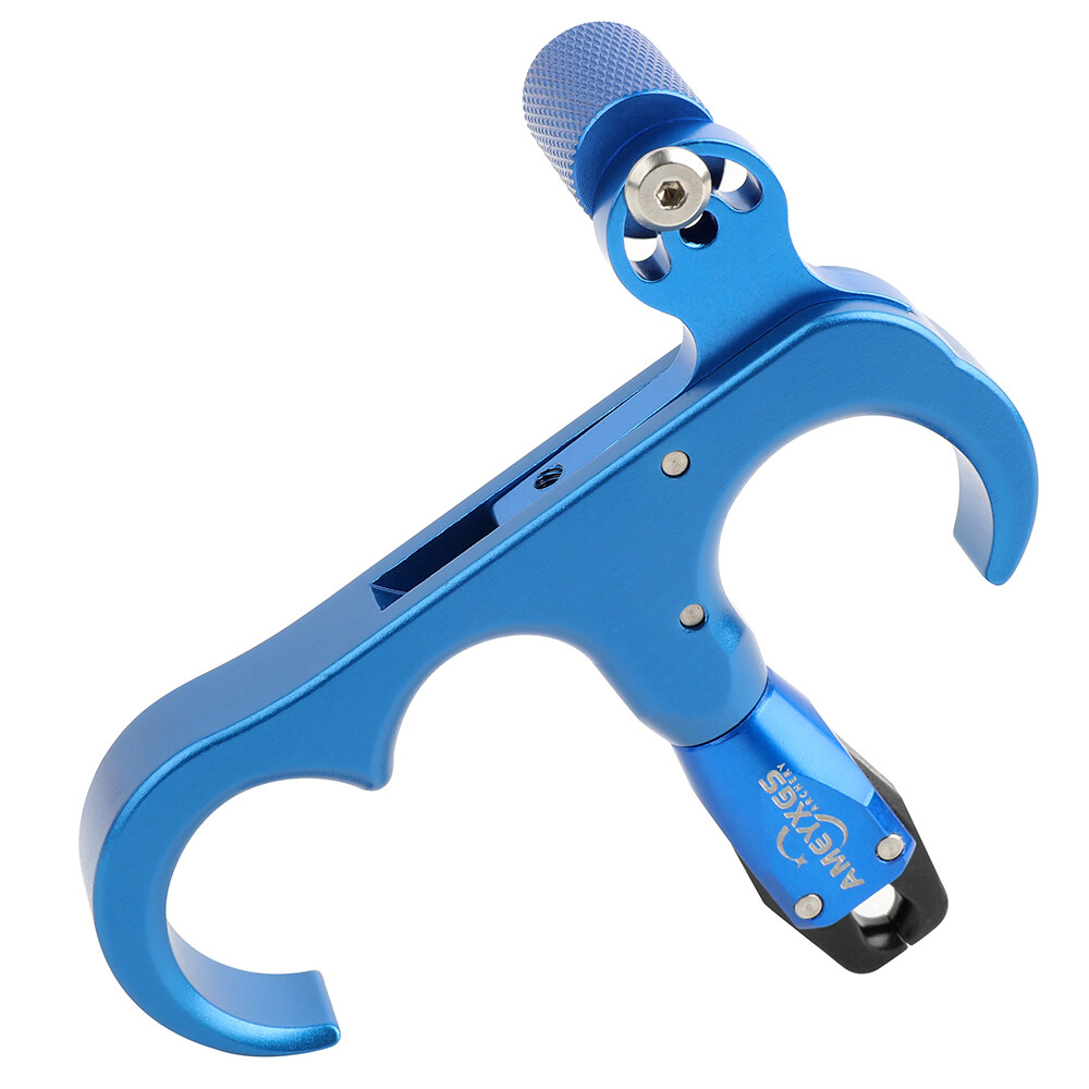 Compound Bow Release Aids Trigger 3 Finger Grip Thumb Caliper Archery Hunting