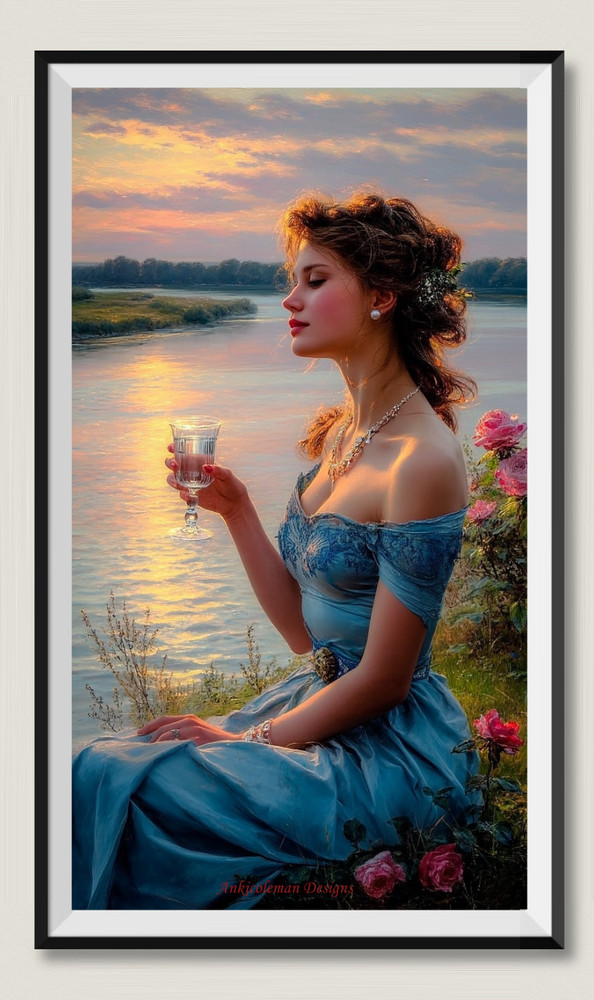 Sunset Reverie 2 - DIY Chart Counted Cross Stitch Patterns Needlework DMC Color