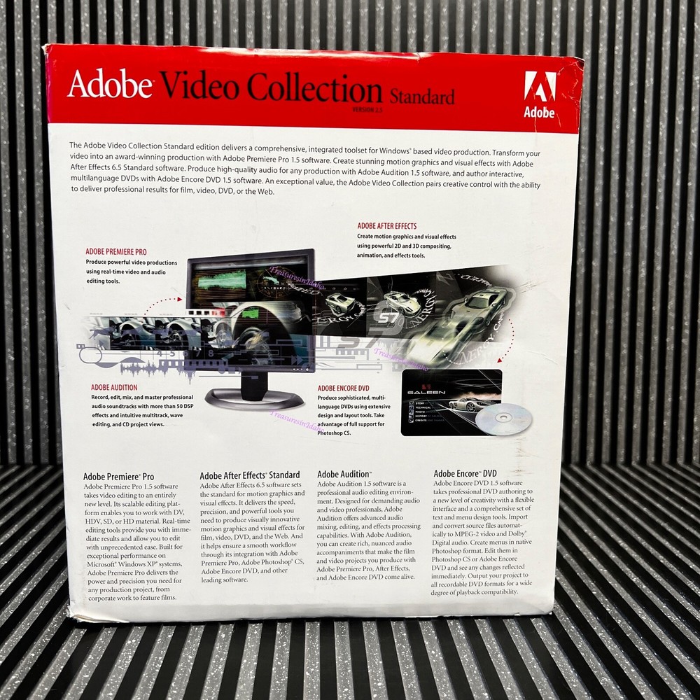 Adobe Video Collection Standard Version 2.5 with Books and CD's & serial numbers