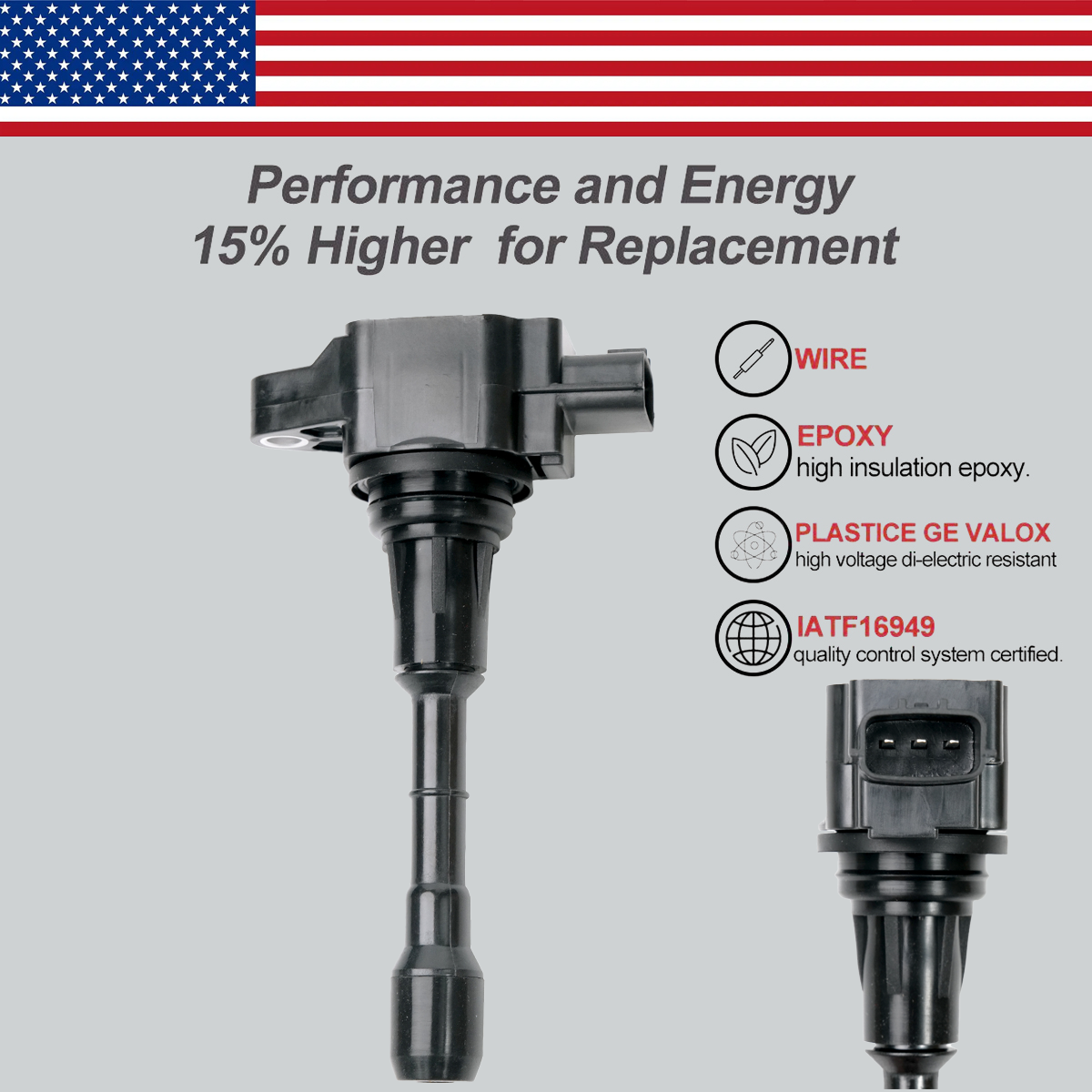 6X Ignition Coil & 6X Iridium Spark Plug for Nissan Murano Maxima V6 3.5L UF550
