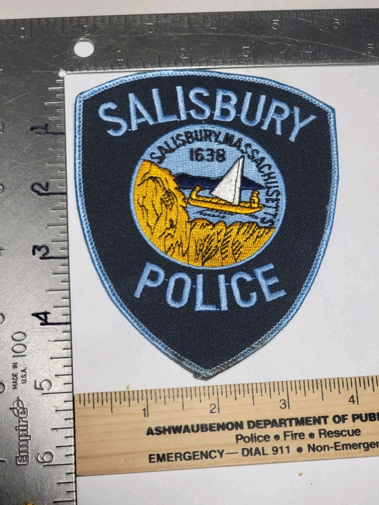 S B8 Police patch Massachusetts Salisbury