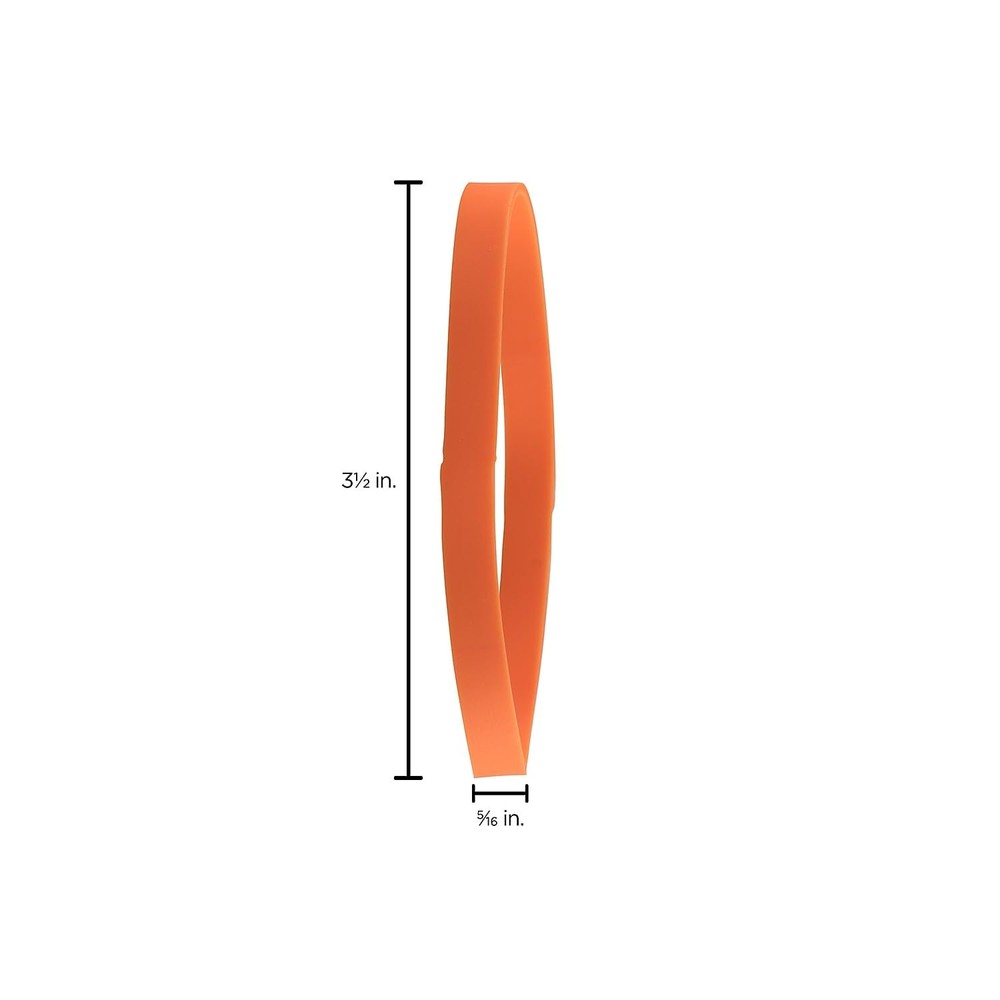JAM PAPER Durable Rubber Bands - Size 64 - Orange 64,
