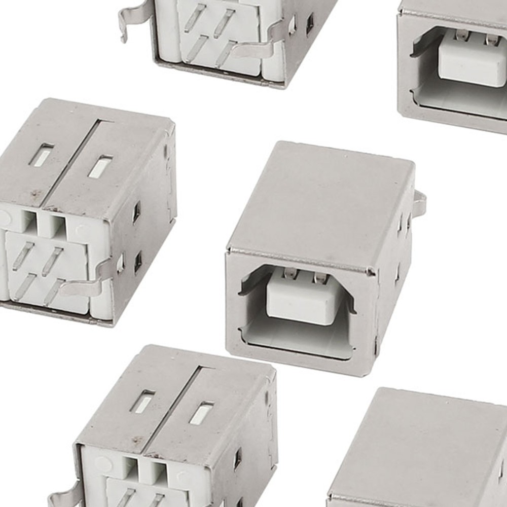 6 PC USB 2.0 Type B Female Vertical Jack Port for Printer
