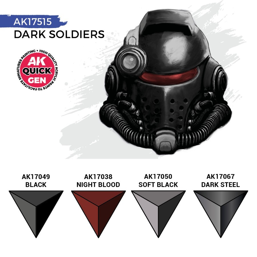 AK Interactive: Dark Soldiers - QUICK GEN Set - AK17515