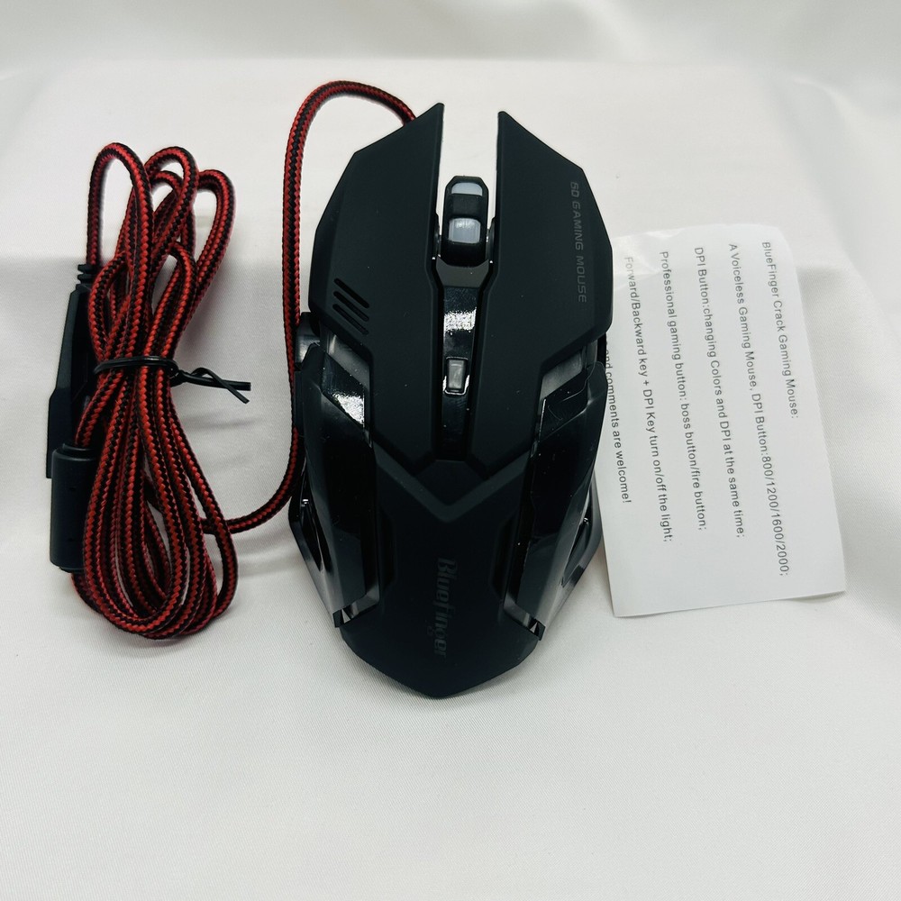 BlueFinger Wired USB Gaming Mouse + Mouse pad