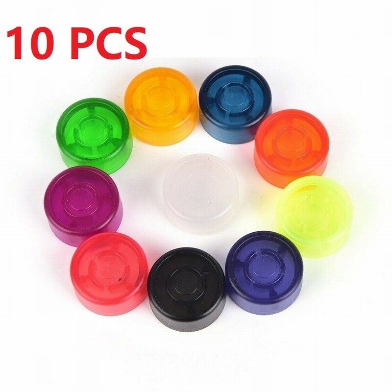 10pcs Candy Footswitch Topper Colorful Plastic Bumpers Footswitch Protector Caps
