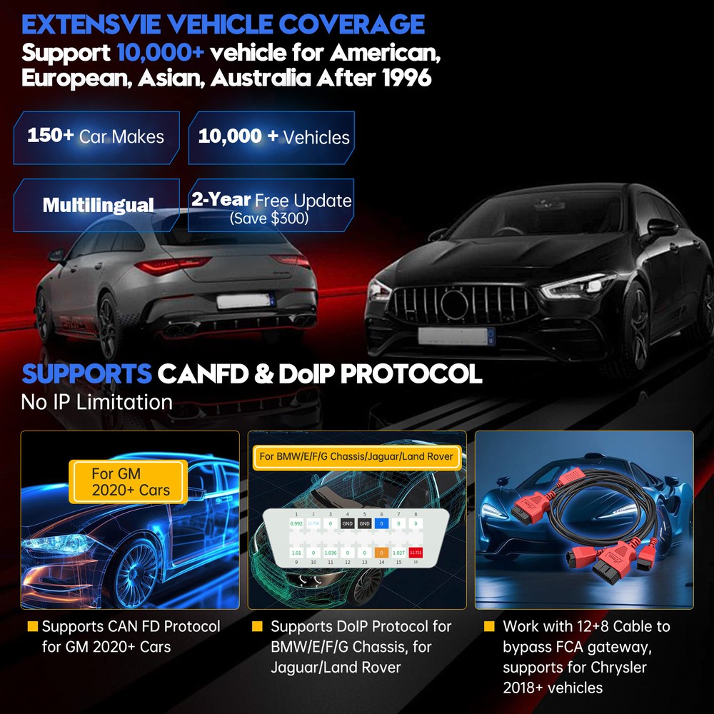 XTOOL X100PADS OBD2 Scanner IMMO Car Key Programmer Full System Diagnostic Tool