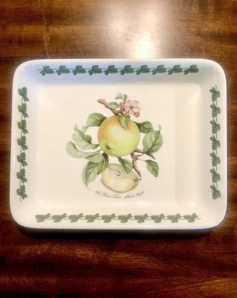Portmeirion APPLE HARVEST 12" Rectangular Lasagna Baker Baking Dish - Excellent