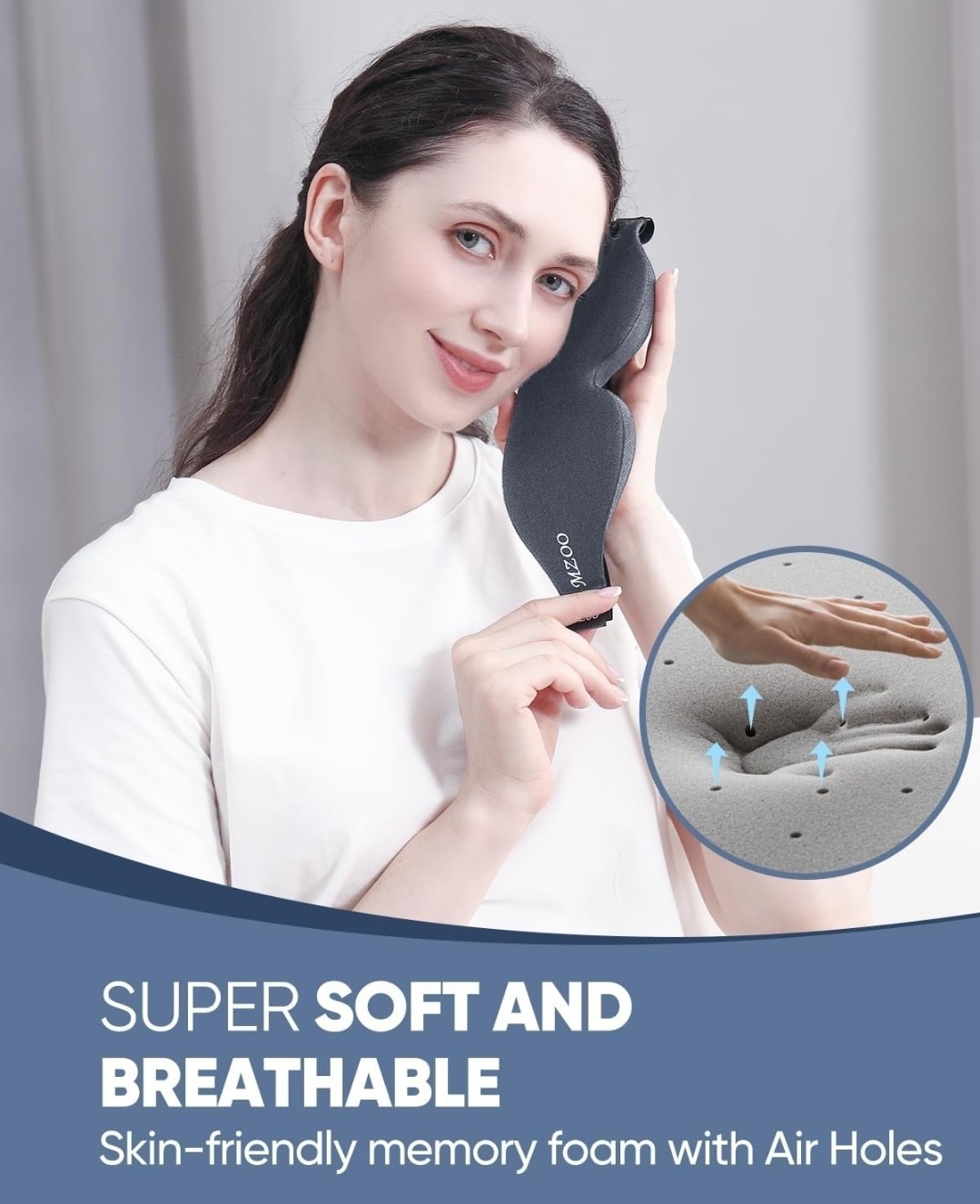 Sleep Eye Mask for Side Sleeper Men Women, Zero Eye Pressure 3D Sleeping Mask...