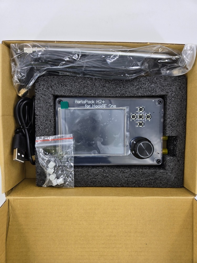 Upgraded PortaPack H2 3.2" LCD + Shell Assembled + Antenna + USB Cable