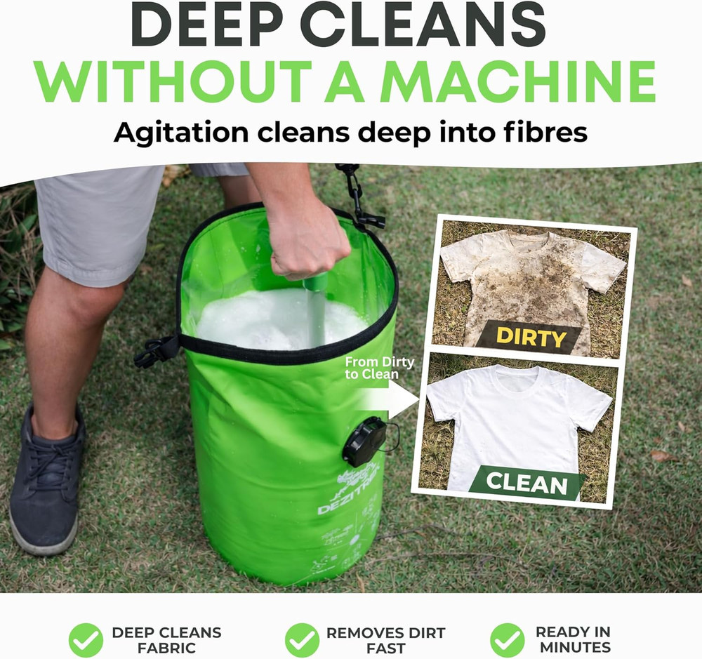 LARGE Portable Washing Machine – Off-Grid Laundry System, High Capacity Manual C