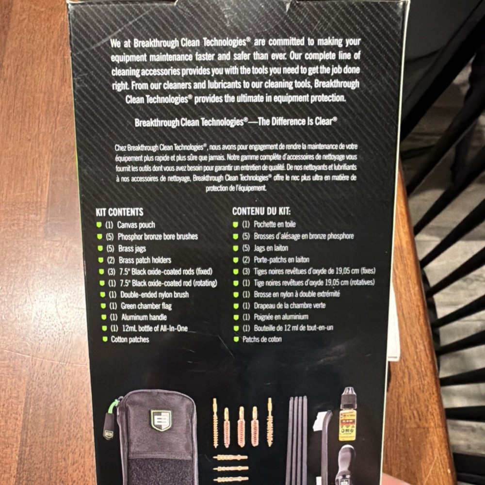 Breakthrough Clean Technologies Universal Rifle Cleaning Kit Black, With Case