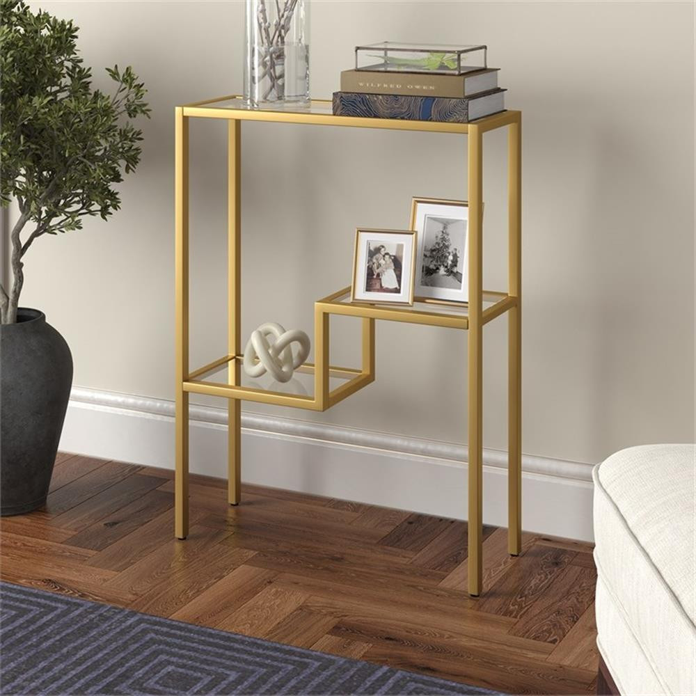 Henn&Hart 22" Gold Console Table