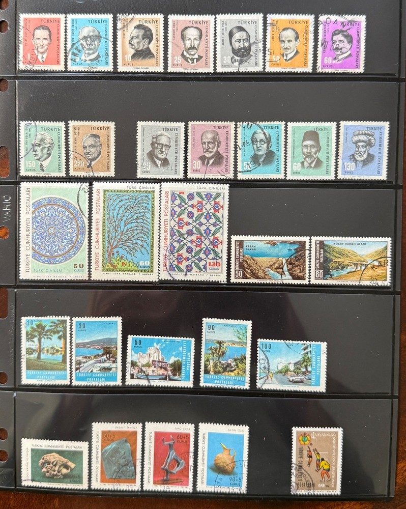 1966 TURKEY STAMPS COMPLETE USED SET, INCLUDING OFFICIALS