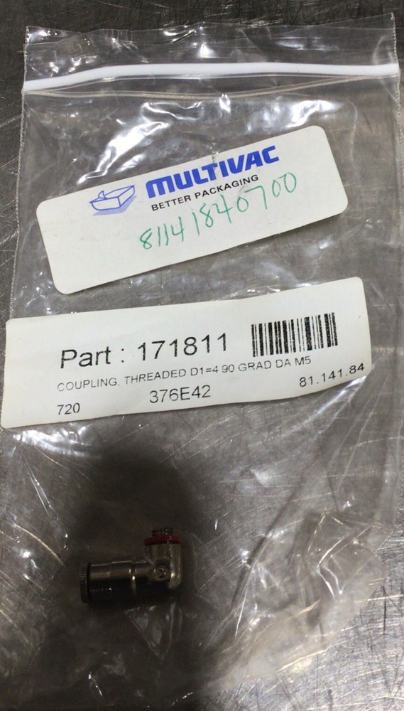 NOS Surplus Multivac 81141840700 Coupling Threaded
