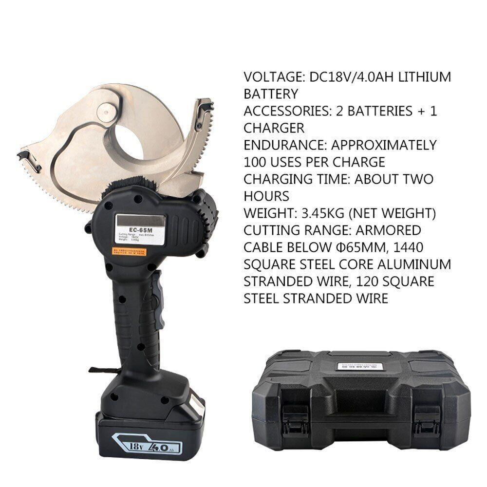 Cutter Charging Ratchet Cable Scissors Charging Electric Cable Scissors