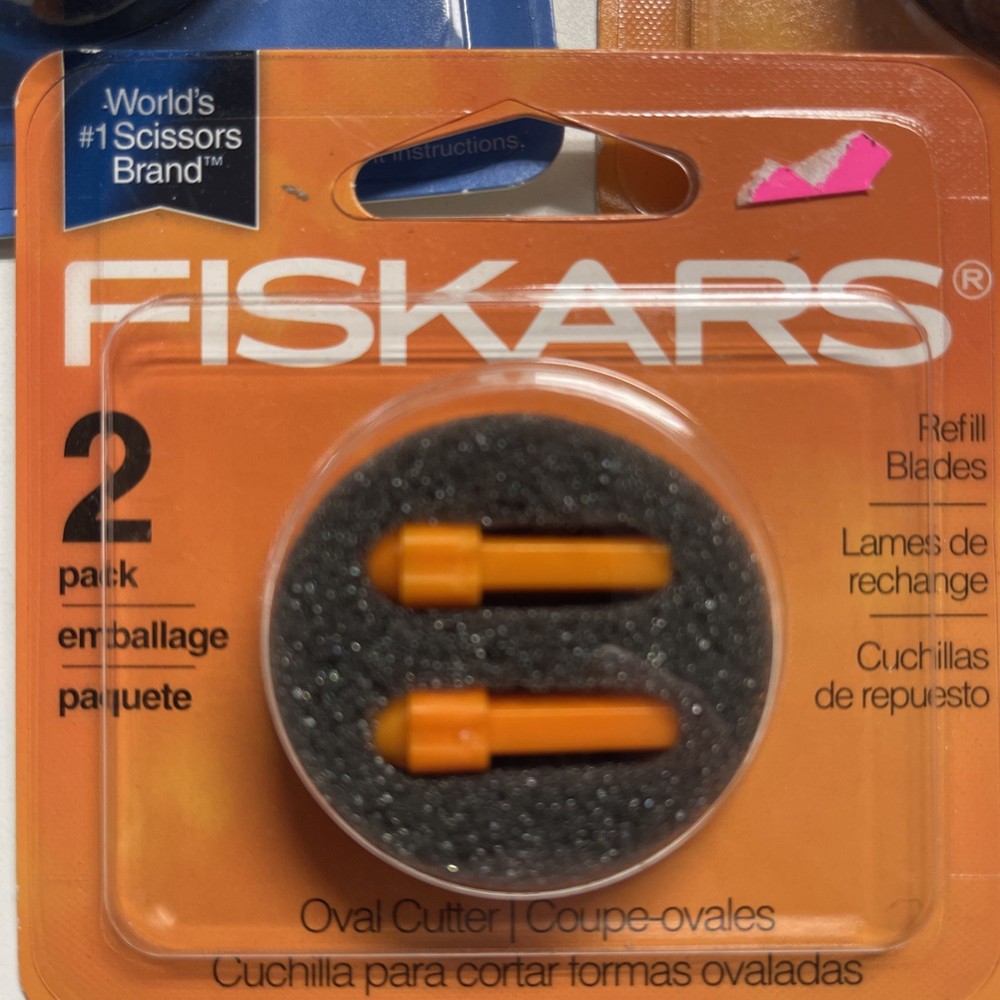 Fiskars OVAL CUTTER #9387 Two-pack Refill Blade Cartridges 3 Packages