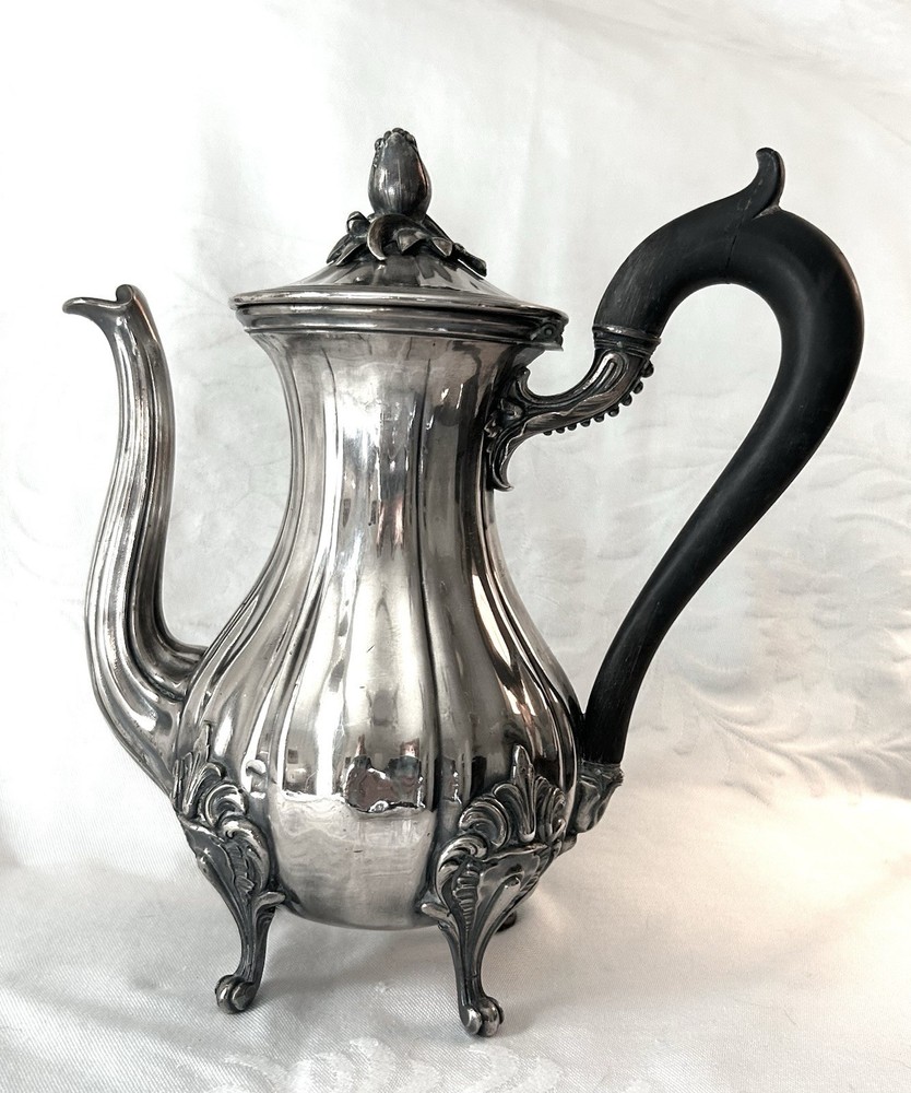 Antique Christofle Silver Plated Coffee Pot