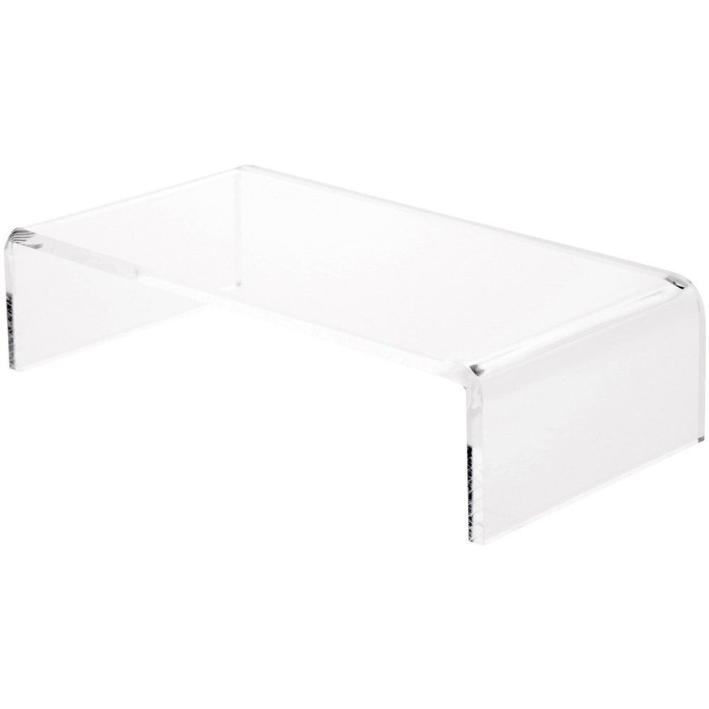 Plymor Clear Acrylic Rectangular Display Riser, 2" H x 8" W x 4" D (1/4" thick)