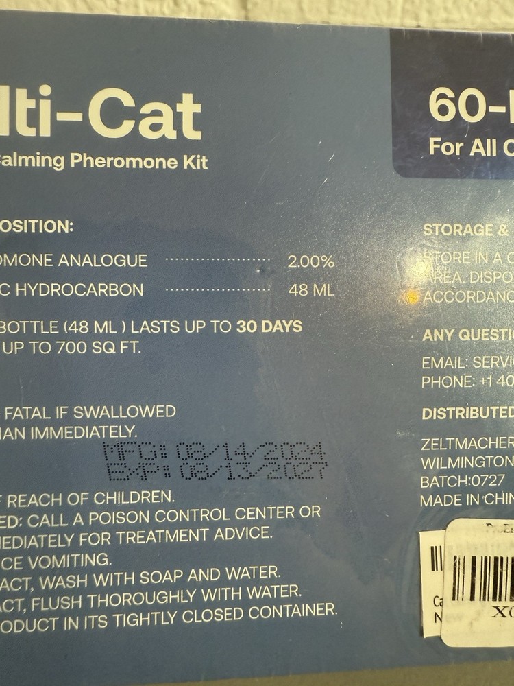 2x ProElobara Pheromone Multi-Cat Enhanced Calming Pheromone kit Exp 2027