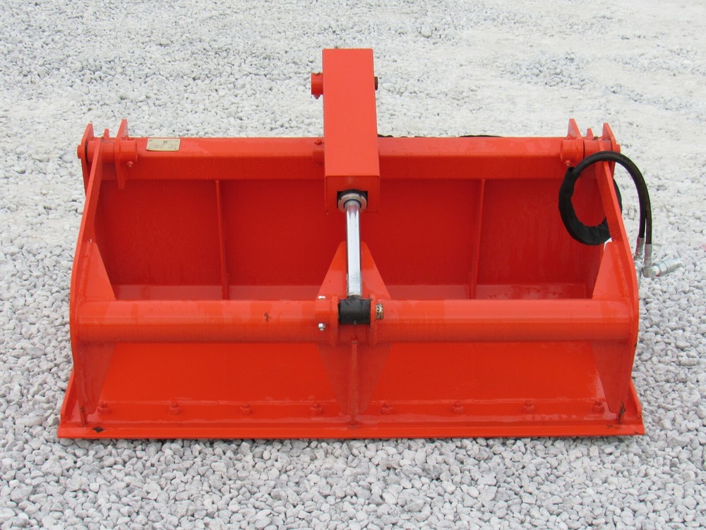 48" Solid Bottom Bucket Grapple Attachment Fits Skid Steer Quick Attach Kubota